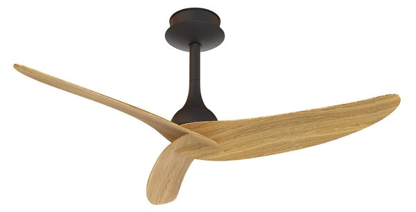 Ipanema mennyezeti ventilátor, fekete/fa, DC, csendes, IP44 – Mantra Mantra Iluminación, Ipanema, Fekete, Nappali, Fém, Modern