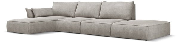 Világosszürke sarokkanapé (bal oldali) Vanda – Mazzini Sofas
