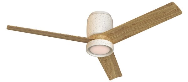 Ceramica M fehér LED-es mennyezeti ventilátor, DC, csendes, CCT – Mantra Mantra Iluminación, Ceramica M, dimmable, Fehér, Nappali, Fém, Modern