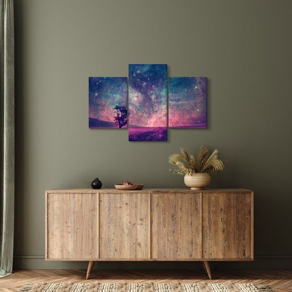 Kép - természetfeletti éjszakai égbolt (90x60 cm)