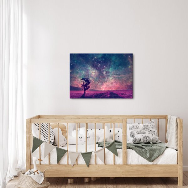 Kép - természetfeletti éjszakai égbolt (70x50 cm)