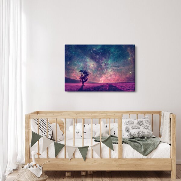 Kép - természetfeletti éjszakai égbolt (90x60 cm)