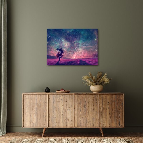Kép - természetfeletti éjszakai égbolt (70x50 cm)