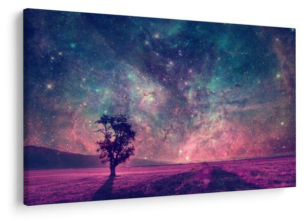 Kép - természetfeletti éjszakai égbolt (90x60 cm)