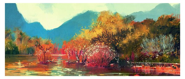 Kép - őszi színek (120x50 cm)