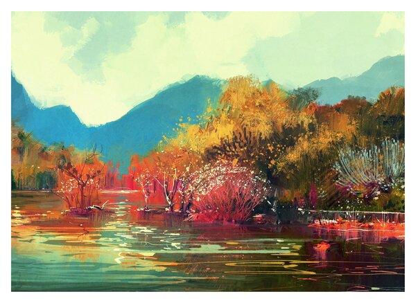 Kép - őszi színek (70x50 cm)