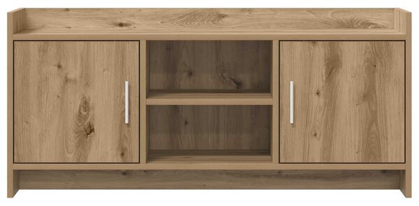 TV szekrény 102 x 33 x 47 cm Kézműves Tölgy Szerelt Fa