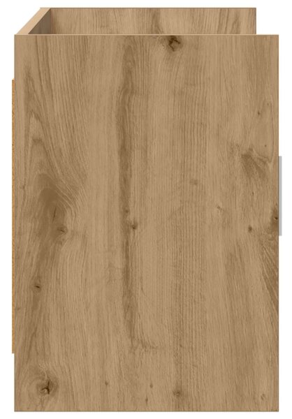 TV szekrény 102 x 33 x 47 cm Kézműves Tölgy Szerelt Fa