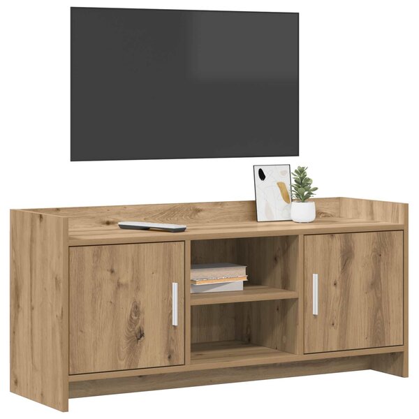 TV szekrény 102 x 33 x 47 cm Kézműves Tölgy Szerelt Fa