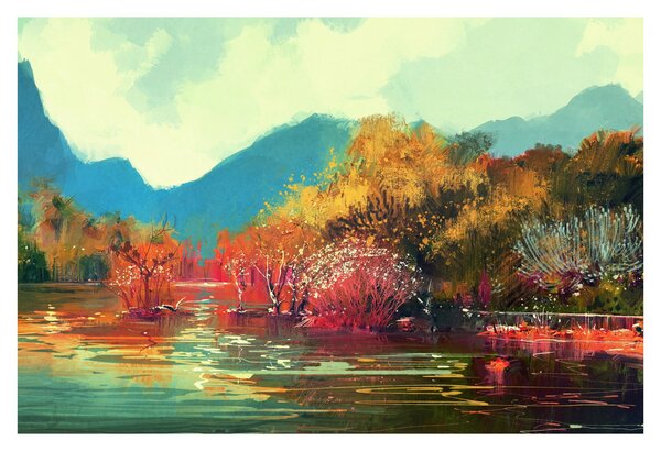 Kép - őszi színek (90x60 cm)