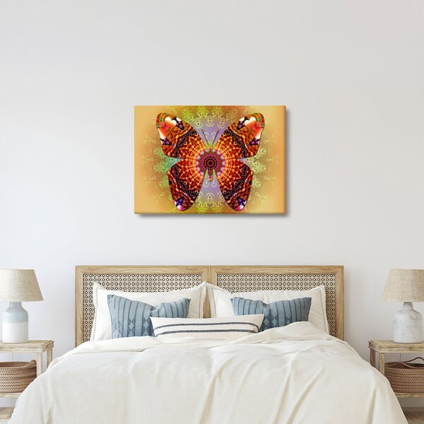 Kép - etno pillangó (70x50 cm)