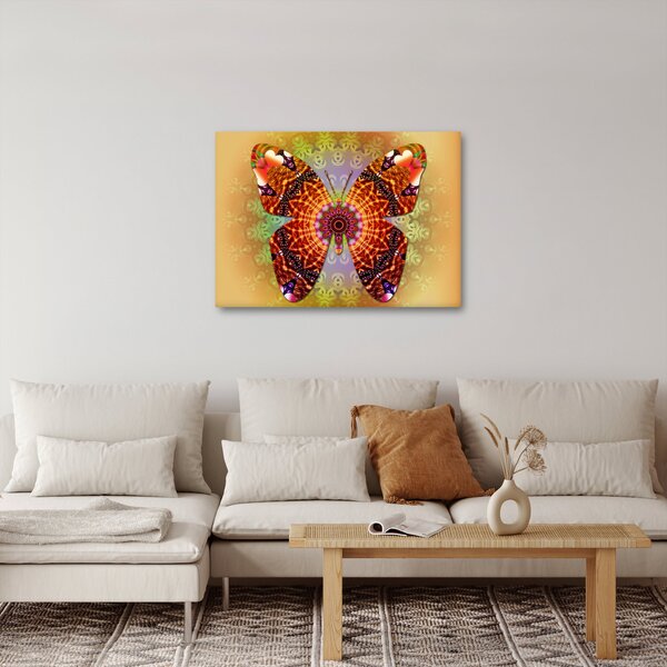 Kép - etno pillangó (70x50 cm)