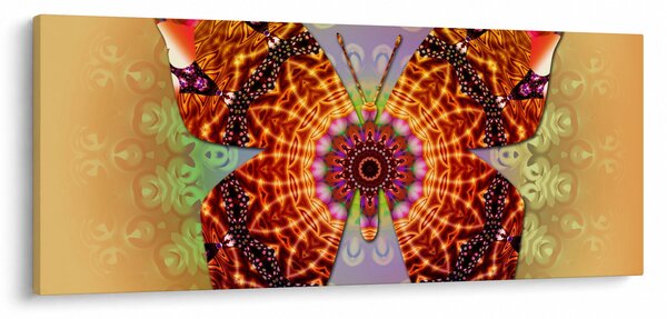 Kép - etno pillangó (120x50 cm)