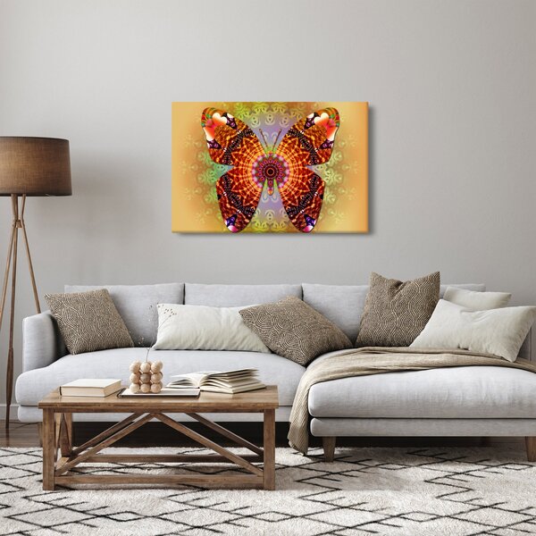 Kép - etno pillangó (90x60 cm)