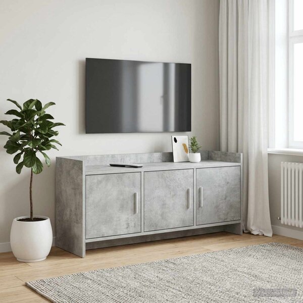 TV szekrény 102 x 33 x 47 cm Betonszürke Szerelt Fa