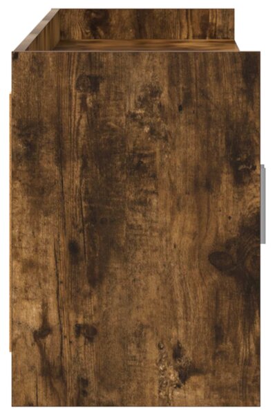 TV szekrény 168 x 33 x 47 cm Füstös Tölgy Szerelt Fa