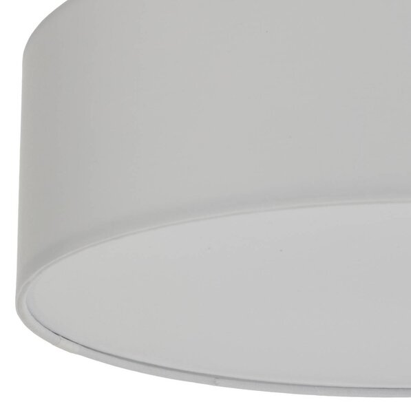 Lindby Sebatin mennyezeti világítás, 40 cm átmérőjű, krém színű, szövet, E27, dimmelhető, Krém / borostyánsárga, Hálószoba, Textil / szövet / selyem, Modern