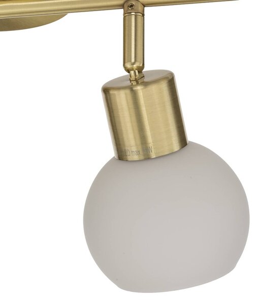 Lindby mennyezeti lámpa Elaina, 70cm, 4 lámpás, sárgaréz, üveg, E14, dimmelhető, Sárgaréz / arany, Nappali / Étkező, fém, Modern