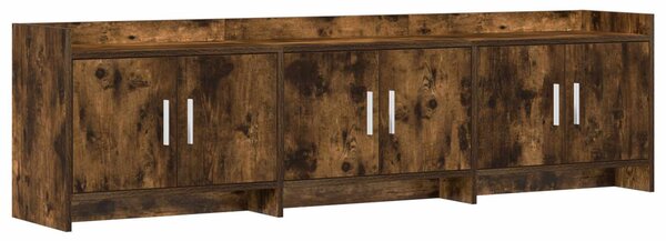 TV szekrény 168 x 33 x 47 cm Füstös Tölgy Szerelt Fa