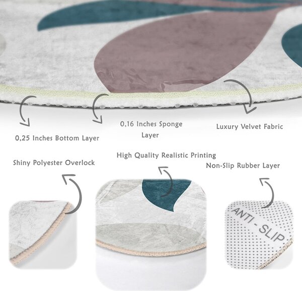 Mosható-robotporszívóval tisztítható kerek szőnyeg ø 120 cm Comfort – Mila Home