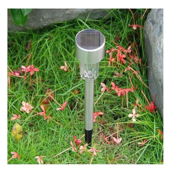 Polifach LED-es kerti Napelemes Lámpa 29,5cm (P-002) - szürke 12db