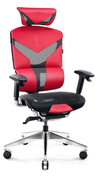 Ergonomikus irodai szék DIABLO V-DYNAMIC: kármin Diablochairs 3S-7H80-CPQL