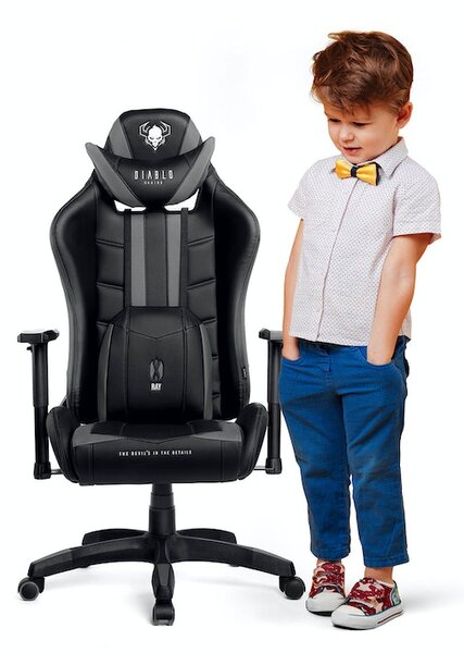 Diablo X-Ray forgatható gamer szék gyerekeknek Kids Size: Fekete Diablochairs 7C6-0IGV-SD5R