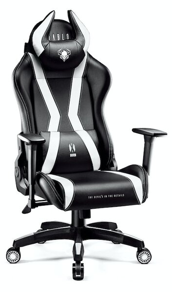 Diablo X-Horn 2.0 gamer szék Normál Size: Fekete-fehér Diablochairs 8R-042S-LE3U