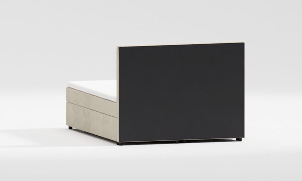 Bézs ágyneműtartós boxspring ágy 160x200 cm Rico – Ropez