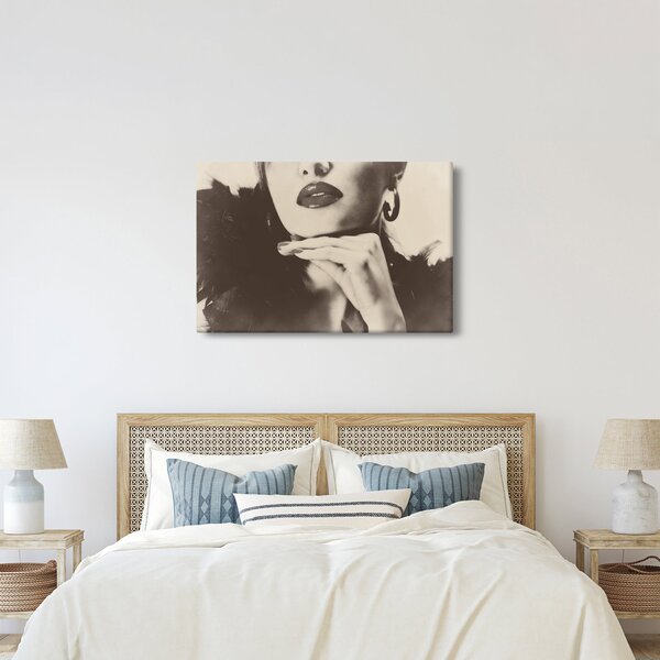Kép - Vintage fotó egy nőről (90x60 cm)