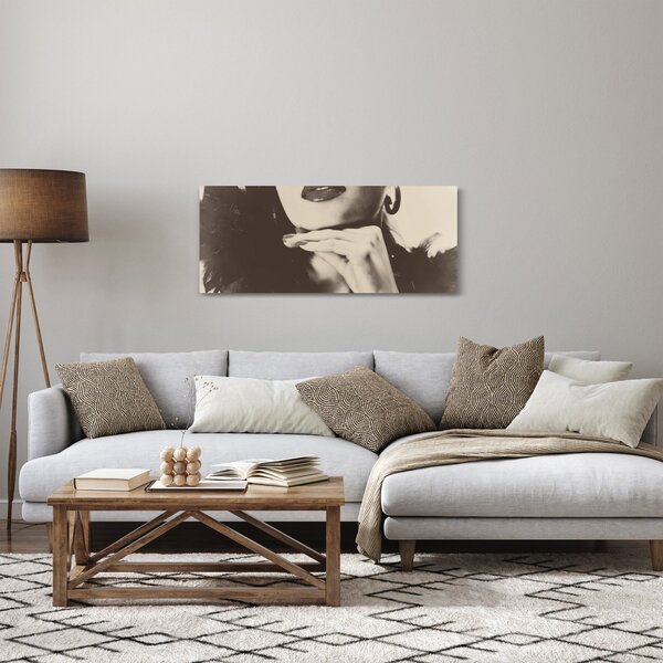 Kép - Vintage fotó egy nőről (120x50 cm)