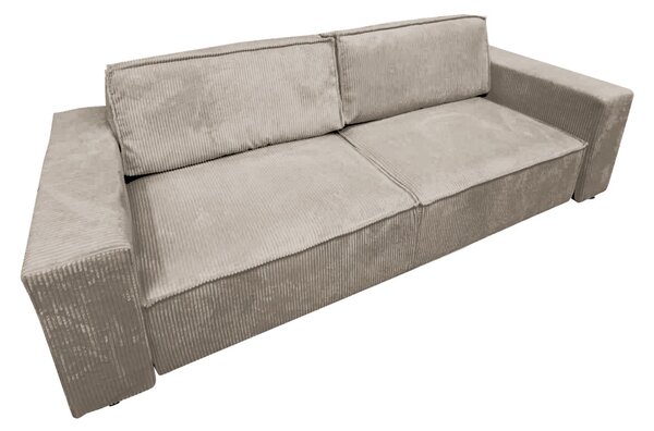 Kihúzható heverő, szürkésbézs Taupe, HARPERA BIG SOFA