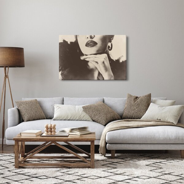 Kép - Vintage fotó egy nőről (90x60 cm)
