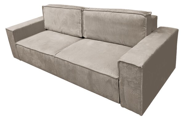 Kihúzható heverő, szürkésbézs Taupe, HARPERA BIG SOFA