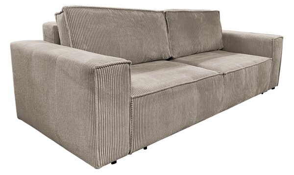Kihúzható heverő, szürkésbézs Taupe, HARPERA BIG SOFA
