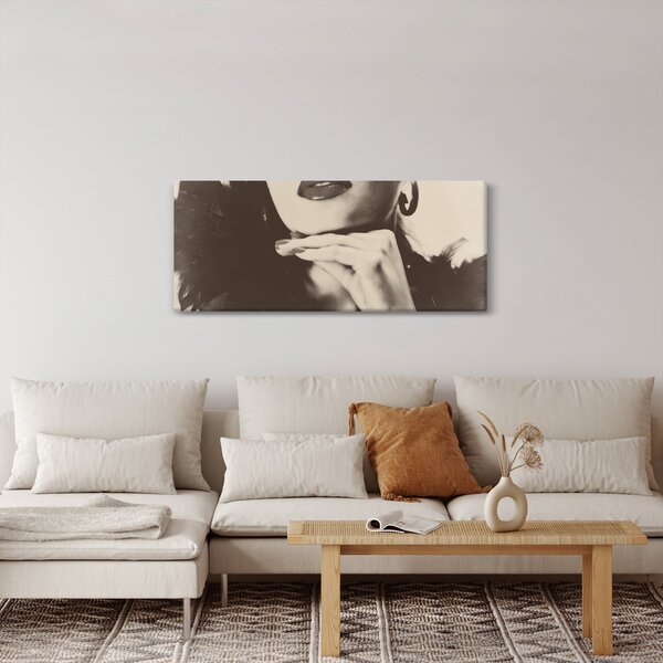 Kép - Vintage fotó egy nőről (120x50 cm)