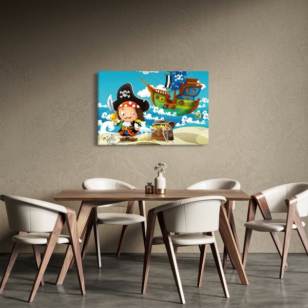 Kép - kalóz kincs (90x60 cm)