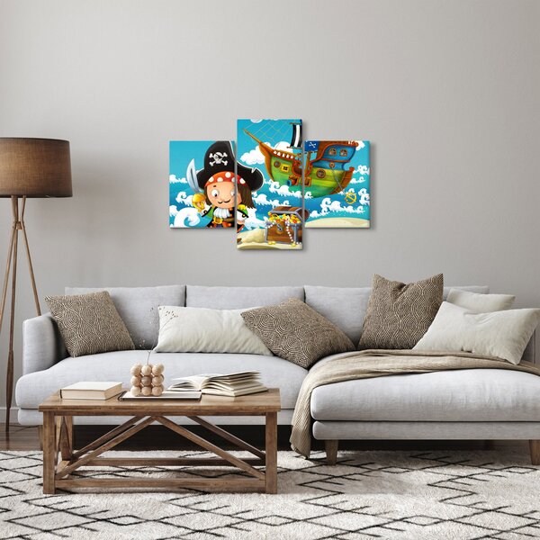Kép - kalóz kincs (90x60 cm)