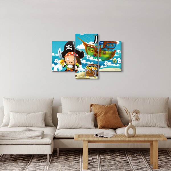 Kép - kalóz kincs (90x60 cm)