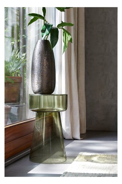 Üveg kerek tárolóasztal ø 30 cm Dakwa – Light & Living