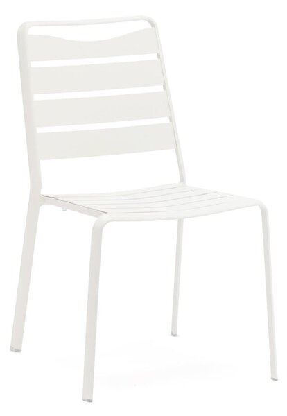 Fehér fém kerti szék szett 4 db-os Spring – Ezeis