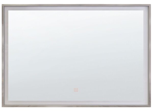 LED fürdőszobai tükör ARGENS 80 cm 60 cm Ezüst