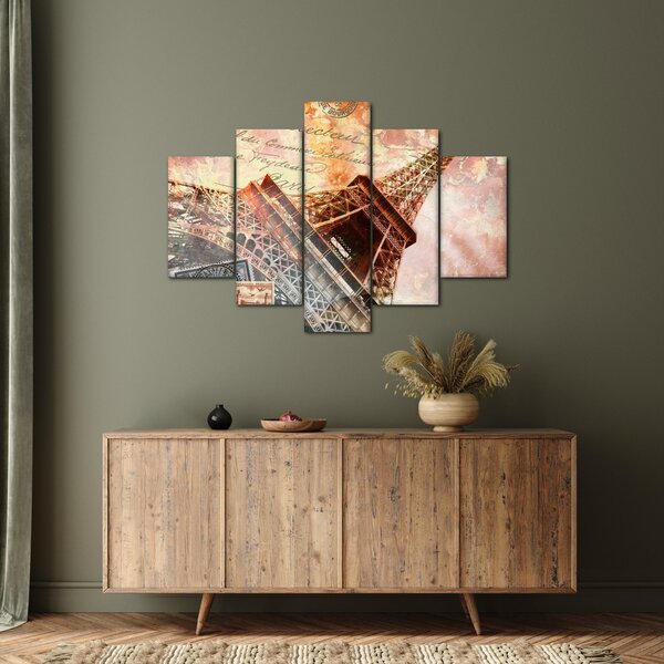 Kép - Eiffel-torony vintage stílusban (150x105 cm)