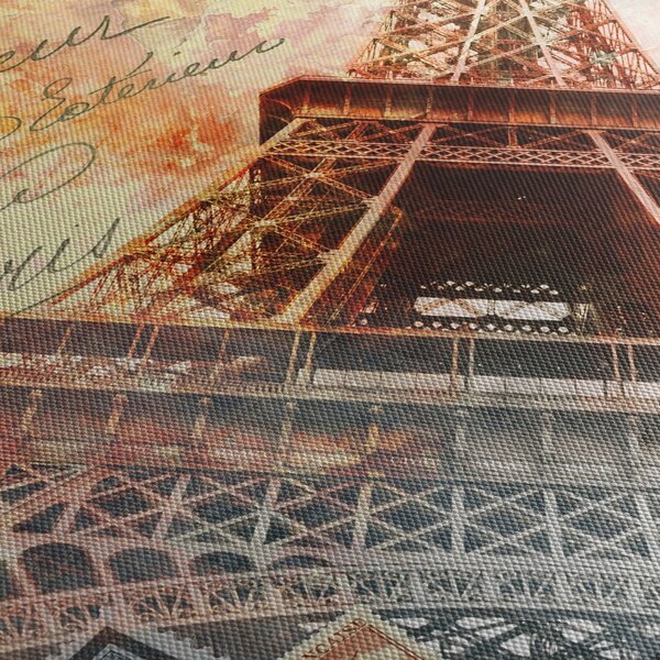 Kép - Eiffel-torony vintage stílusban (70x50 cm)