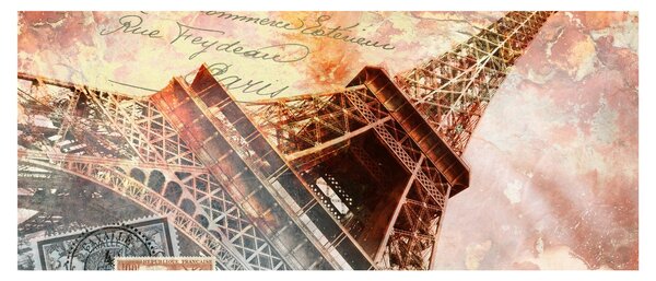 Kép - Eiffel-torony vintage stílusban (120x50 cm)