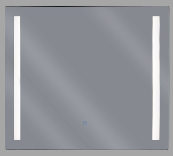 LED fürdőszobai tükör LIRAC 70 cm 60 cm Ezüst