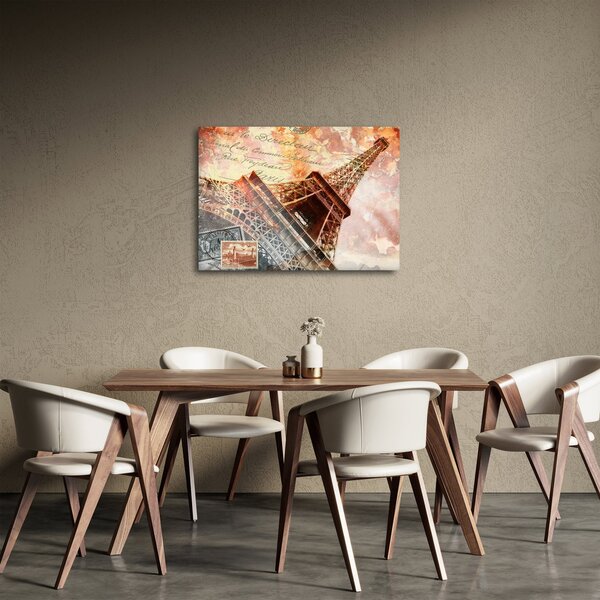 Kép - Eiffel-torony vintage stílusban (70x50 cm)