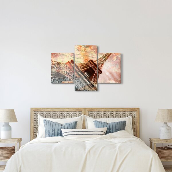 Kép - Eiffel-torony vintage stílusban (90x60 cm)