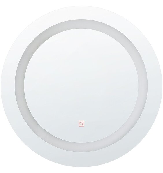 LED fürdőszobai tükör SELUNE 58 cm 58 cm Ezüst
