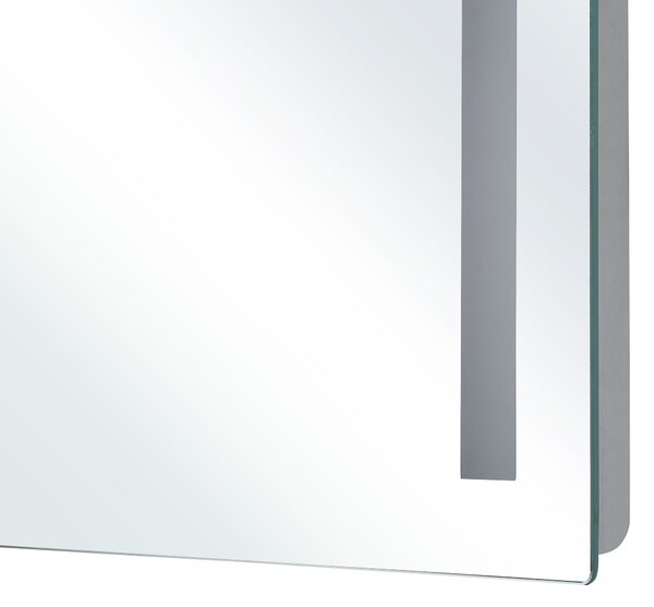 LED fürdőszobai tükör LIRAC 70 cm 60 cm Ezüst